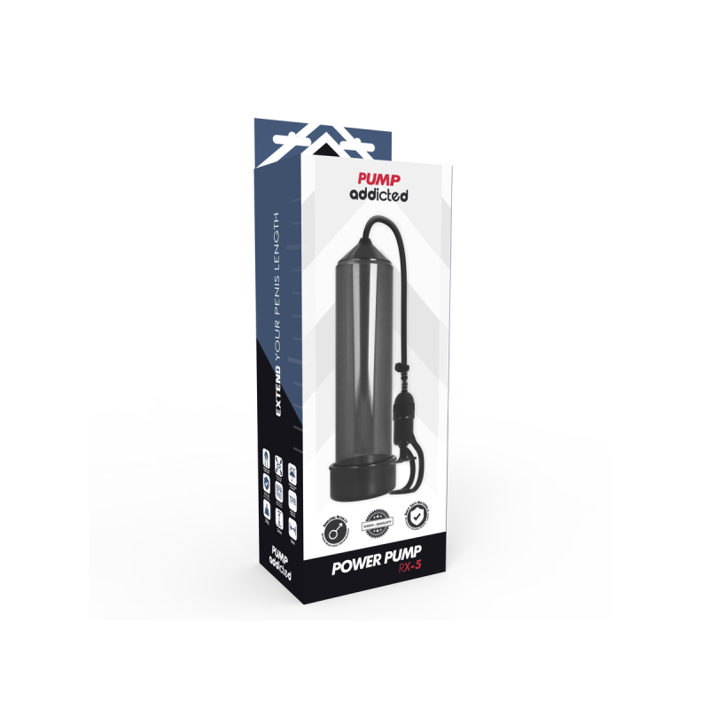 Pump Addicted - Bomba Erección Rx5 Negro | Vybes.it