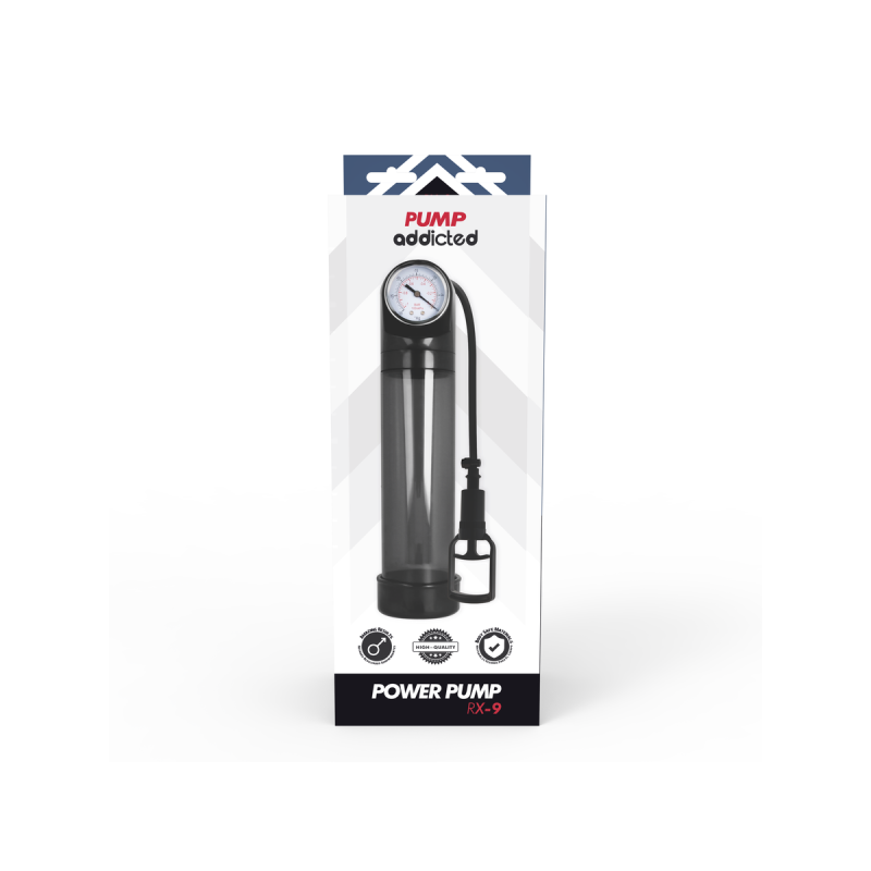 Pump Addicted - Bomba Erección Rx9 Negro | Vybes.it