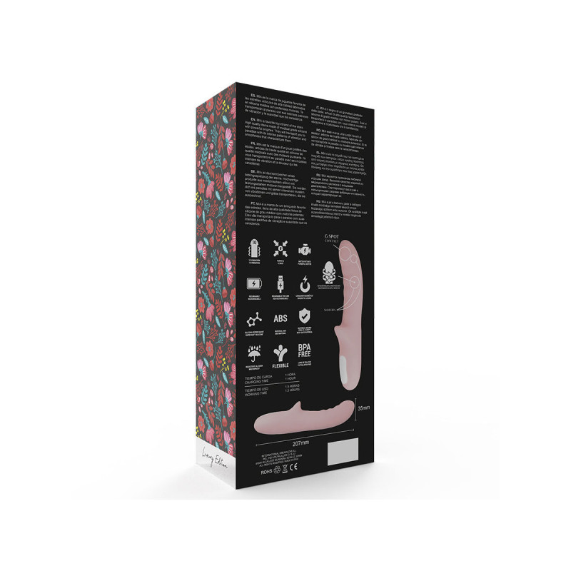 Mia - Pisa Vibrador Rotador Rosa | Vybes.it