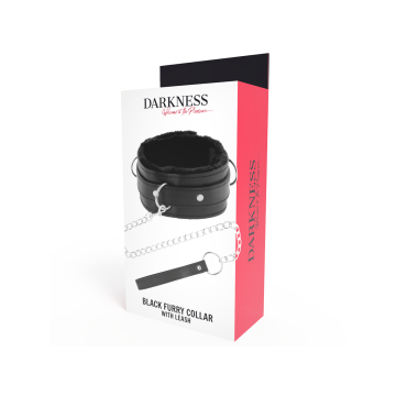 Darkness - Collier De Posture Confortable Avec Chaîne En Cuir |