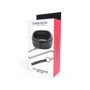 Darkness - Collier Noir Avec Chaîne | Vybes.it