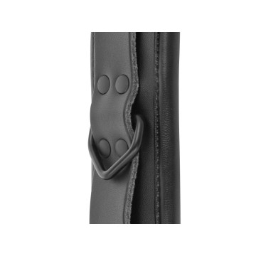 Darkness - Menottes Réglables En Cuir Noir | Vybes.it