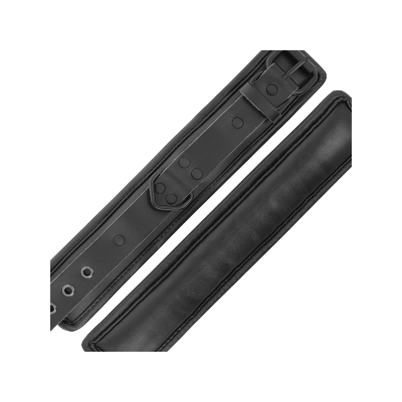 Darkness - Verstellbare Knöchel - Handschellen Aus Schwarzem Leder
