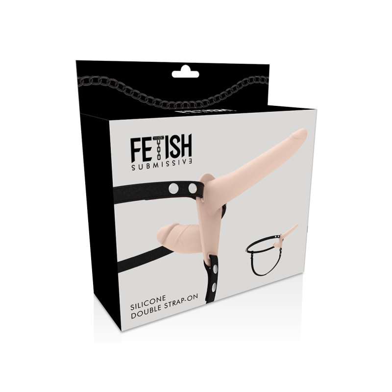 Fetish Submissive Harness - Doble Penetración Flesh | Vybes.it
