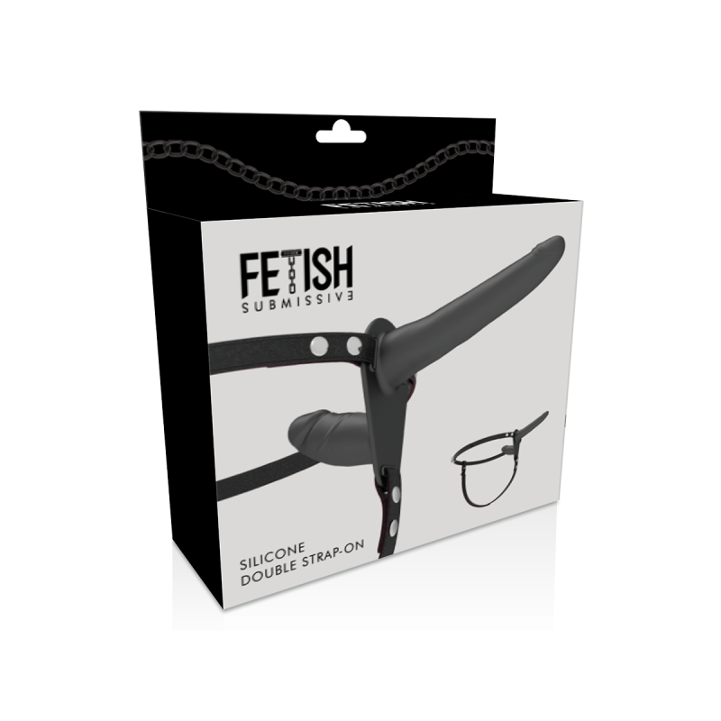 Fetish Submissive Harness - Doble Penetración Negro | Vybes.it