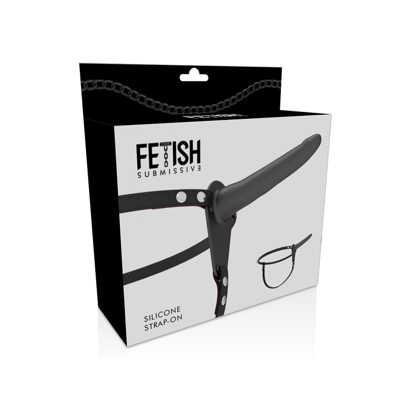 Fetish Submissive Harness - Silicona Negro 15 Cm | Vybes.it