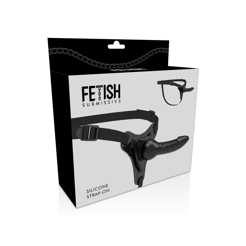 Fetish Submissive Harness - Silicona Negro Realistic 16 Cm |
