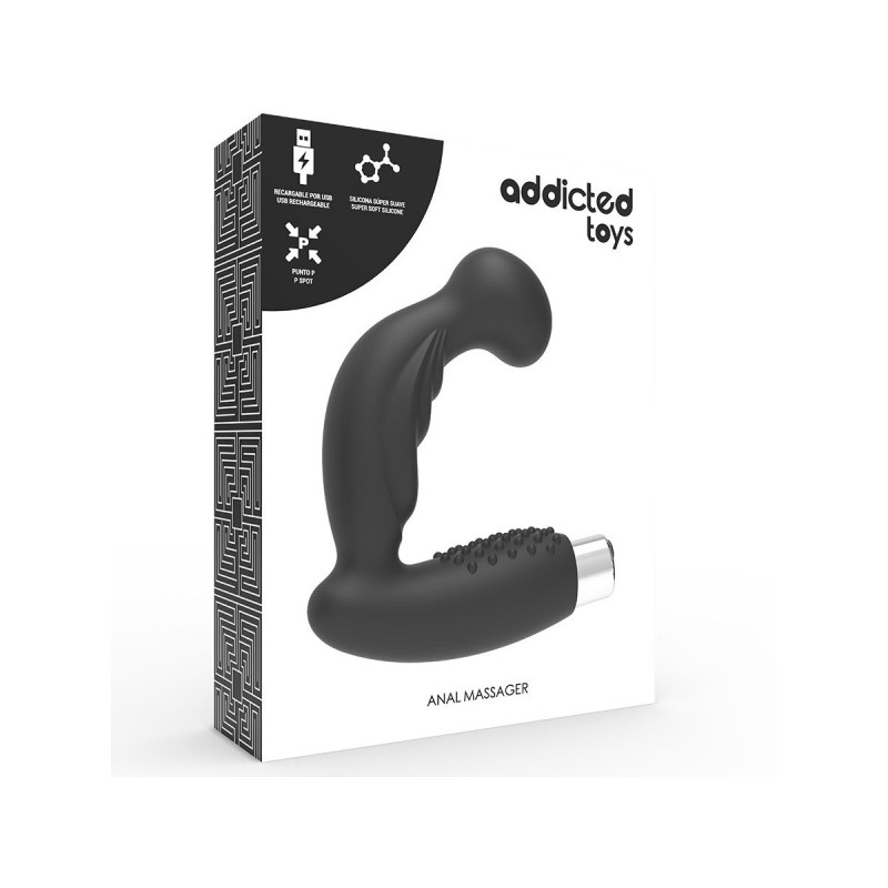 Addicted Toys - Vibratore Prostatico Ricaricabile Modello 3 - Nero