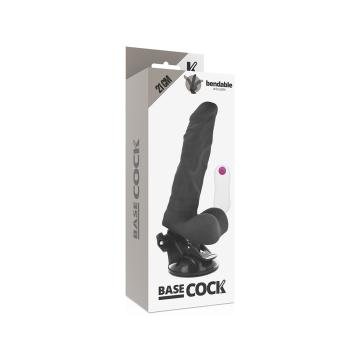 Basecock - Vibrateur Articulable Télécommande Noir 21 Cm - O - 5 Cm