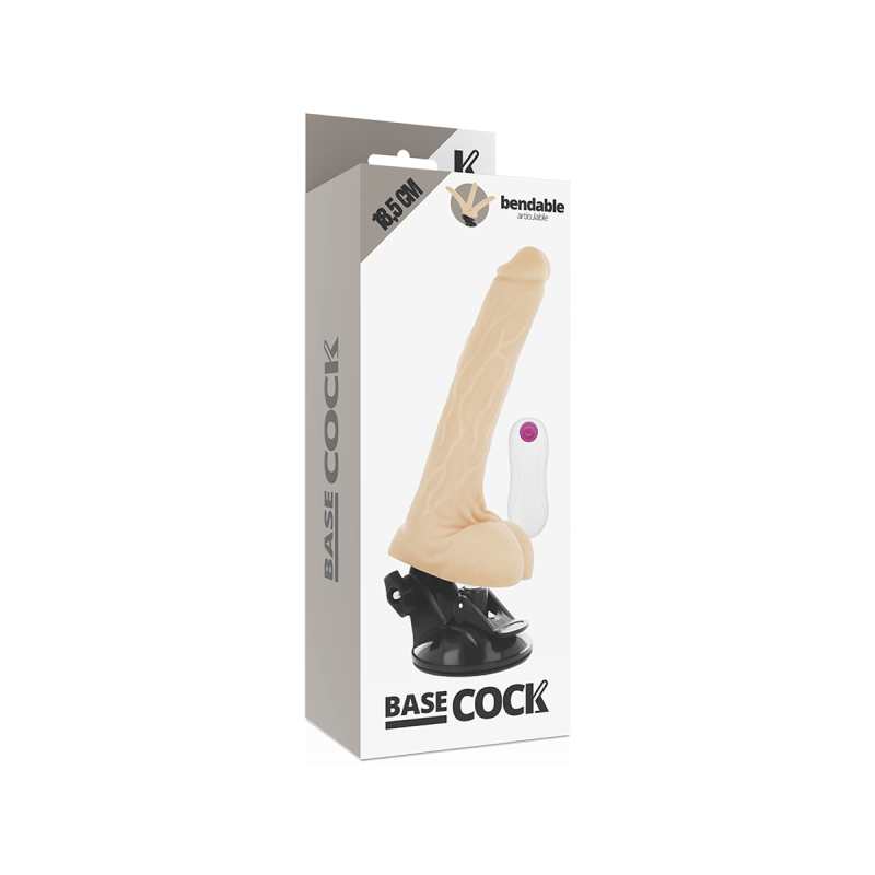 Basecock - Realistic Articulable Remote Control Flesh 18.5 Cm - O