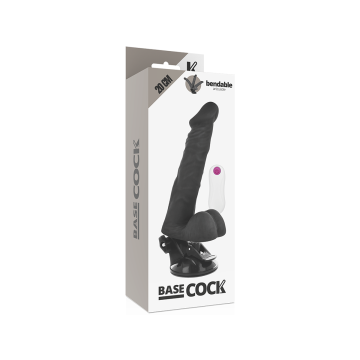 Basecock - Vibrateur Articulable Télécommande Noir 20 Cm - O - 4.5