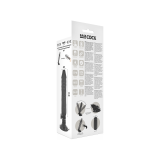 Basecock - Vibrador Realístico Control Remoto Negro 20 Cm - O - 4