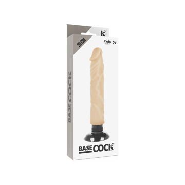 Basecock - Realistischer Vibrator 2 - 1 Natürlich 20 Cm - O - 4 Cm