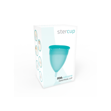 STERCUP - FDA SILIKON-MENSTRUALCUP AQUAMARIN - GRÖSSE L - Vaginalbech…