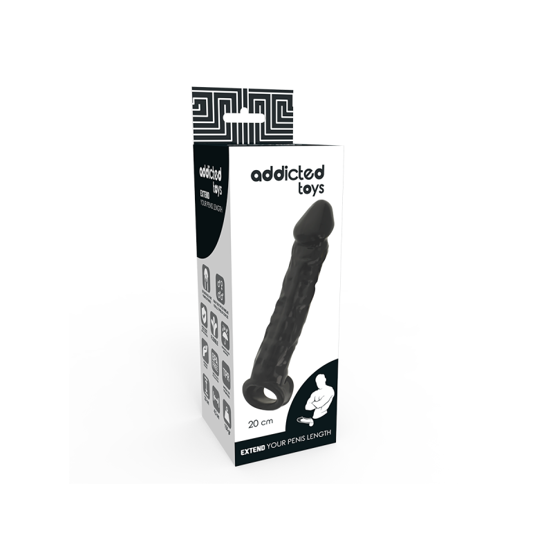 Addicted Toys - Extensor Para El Pene Negro | Vybes.it
