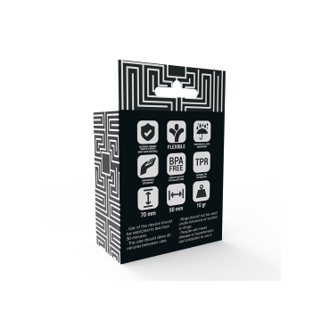 ADDICTED TOYS - POTENZ- C-RING PENE NERO - Cockring senza vibrazione