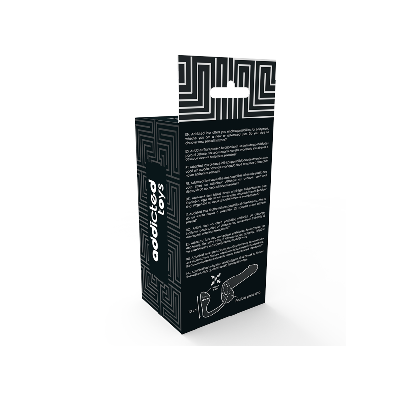 Addicted Toys - Plug Anal Con Anillo Pene Negro | Vybes.it