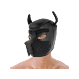 Darkness - Máscara Perro De Neopreno Con Hocico Extraíble L |