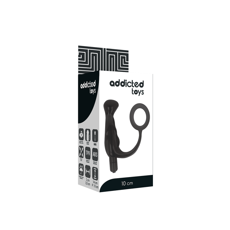 Addicted Toys - Vibrador Prostático Negro 10 Cm | Vybes.it