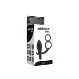 Addicted Toys - Plug Anal Con Anilla Doble Negro | Vybes.it