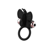 Coquette Chic Desire - Cock Ring Butterfly Anillo Vibrador Negro /