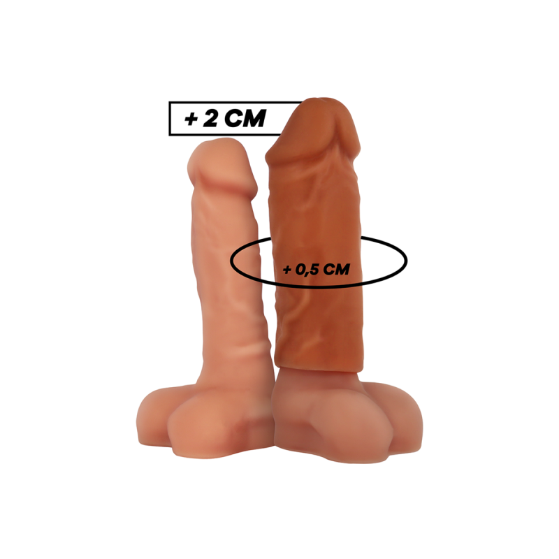 Virilxl - Extension De Pénis Marron En Silicone Liquide V3 |