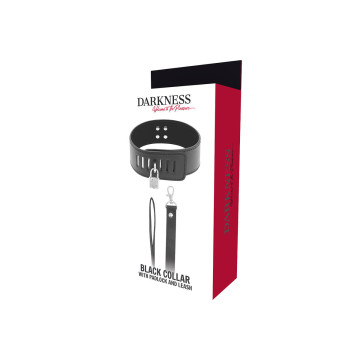 Darkness - Collar Bdsm Con Candado Negro | Vybes.it