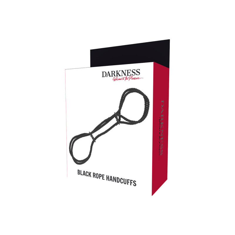 DARKNESS - 100% COTTON ROPE HANDCUFFS OR ANKLE HANDCUFFS - DARKNESS B…