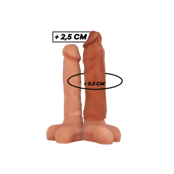 Virilxl - Extensión De Pene Liquid Silicone V5 Marrón | Vybes.it