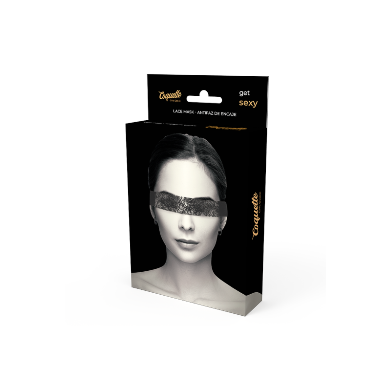 Coquette Chic Desire - Antifaz Encaje Negro Cinta | Vybes.it