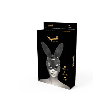 Coquette Chic Desire - Máscara Cuero Vegano Con Orejas De Conejo |