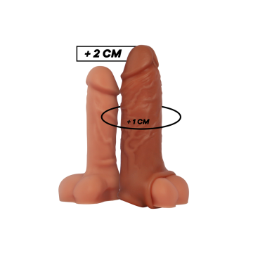 Virilxl - Extensión De Pene Liquid Silicone V9 Marrón | Vybes.it