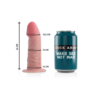 Rockarmy - Harnais + Gode Réaliste Tigre Double Densité 14 Cm - O