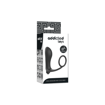 Addicted Toys - Plug Anal Vibrant Avec Anneau Pénis | Vybes.it