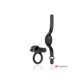 Black&Silver - Agron Télécommande Cockring Watchme | Vybes.it