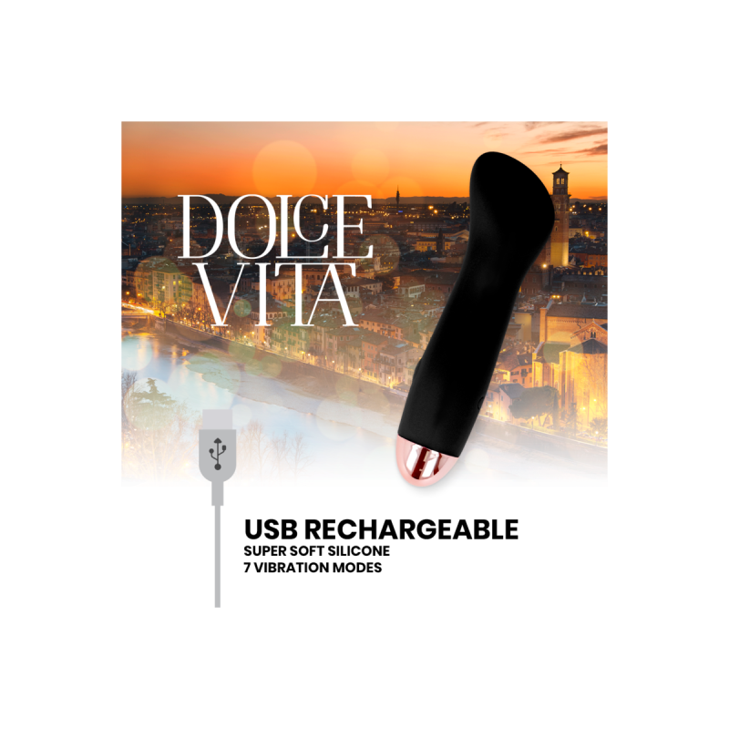 Dolce Vita - Vibratore Ricaricabile One Black 10 Velocità | Vybes.it