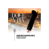 Dolce Vita - Vibratore Ricaricabile One Black 10 Velocità | Vybes.it