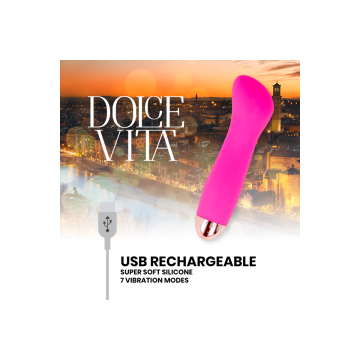 Dolce Vita - Vibratore Ricaricabile One Rosa 7 Velocità | Vybes.it