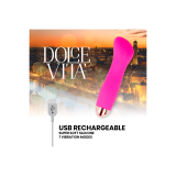 Dolce Vita - Vibratore Ricaricabile One Rosa 7 Velocità | Vybes.it