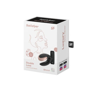 Satisfyer - App Double Love Vibrador Parejas Luxury Negro | Vybes.it