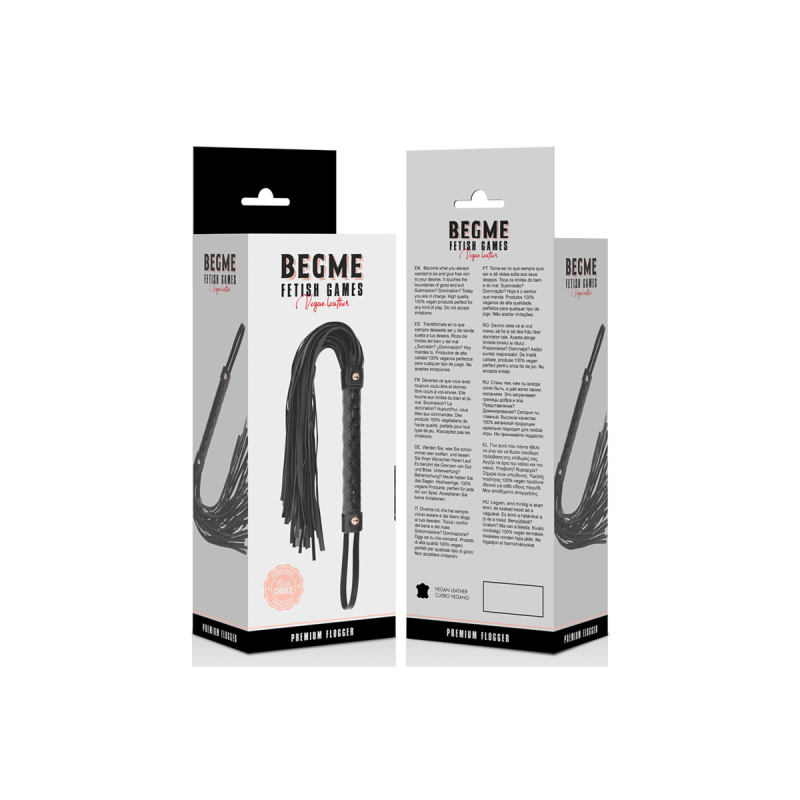 BEGME - BLACK EDITION FLOGGER EN CUIR VEGAN - BEGME BLACK EDITION - F…