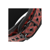 Begme - Collier En Cuir Végan Premium Édition Rouge Avec Doublure