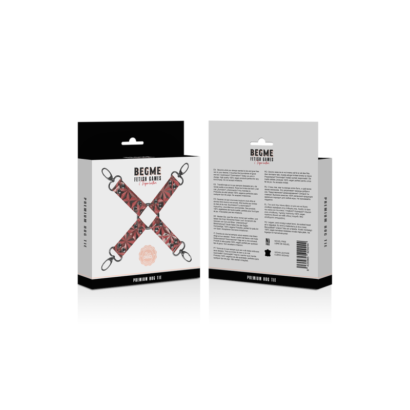 BEGME - CRAVATE DE PORC EN CUIR VÉGAN PREMIUM ÉDITION ROUGE - BEGME R…