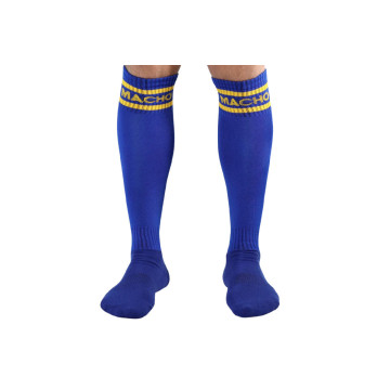 MACHO - CALZINO LUNGO TAGLIA UNICA BLU - MACHO UNDERWEAR - /product_m…