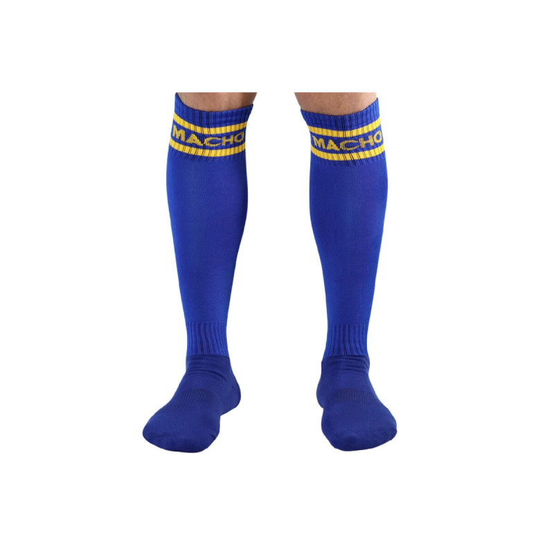 MACHO - CHAUSSETTES LONGUES TAILLE UNIQUE BLEU - MACHO UNDERWEAR - /p…