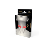 Coquette Chic Desire - Collar Cuero Vegano Rojo Accesorio Corazón