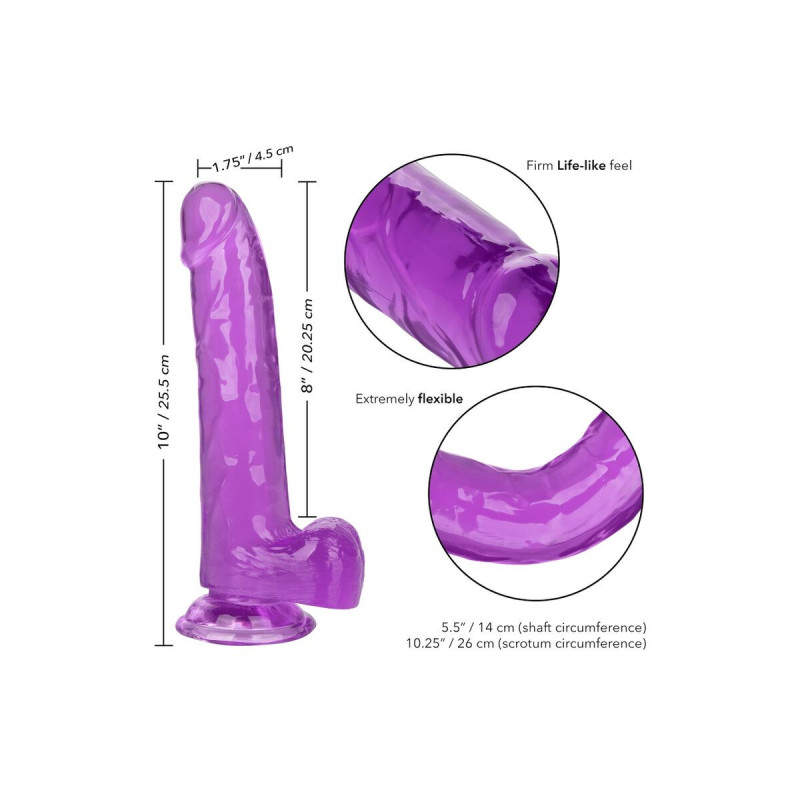 Calexotics - Size Queen Dildo Purple 20.3 Cm | Vybes.it