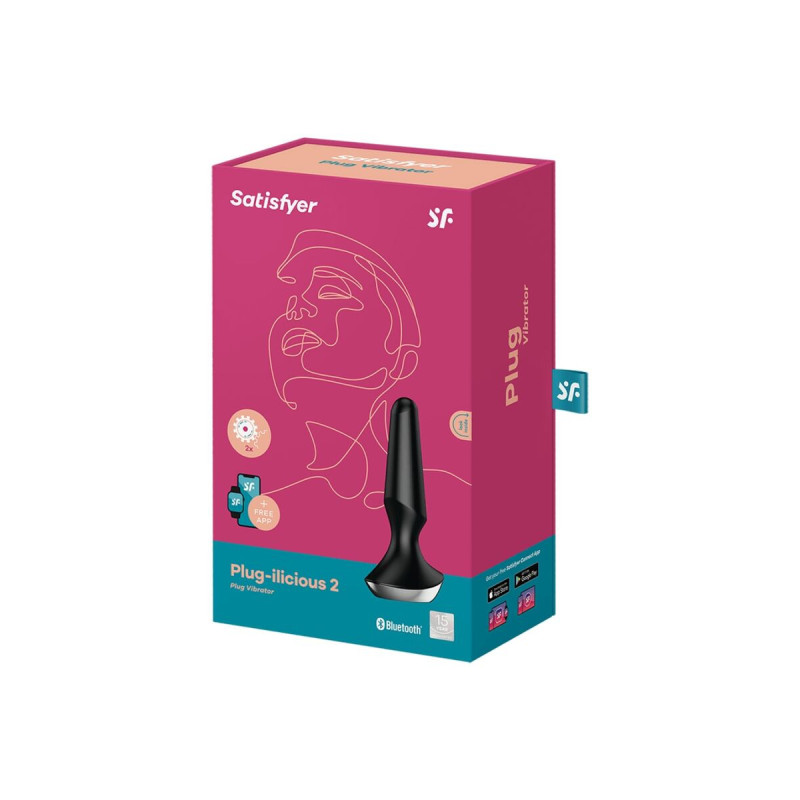 Satisfyer - Plug Ilicious 2 Plug Vibrador Negro | Vybes.it