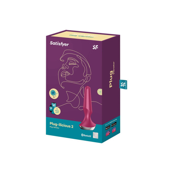 SATISFYER - PLUG ILICIOUS 2 PLUG VIBRADOR BERRY