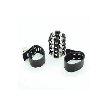 Ohmama Fetish - Cage Pénis Avec Anneaux Métalliques Et Sangle En